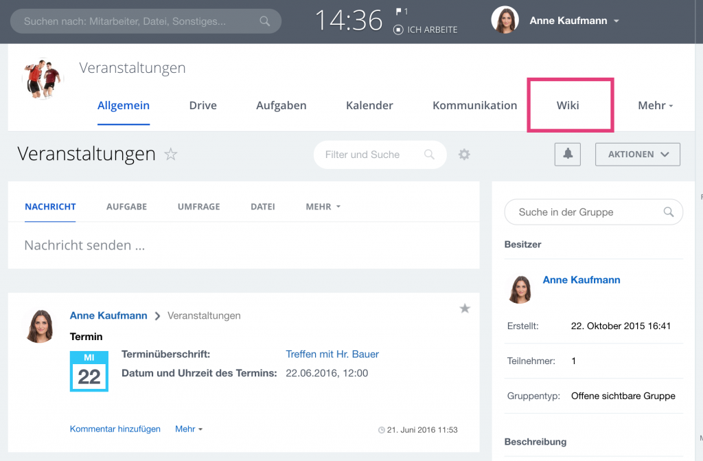 WIKI Möglichkeiten/Erstellen/Bearbeiten